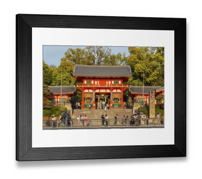 Framed Print : Kyoto Japan. Yasaka shrine temple