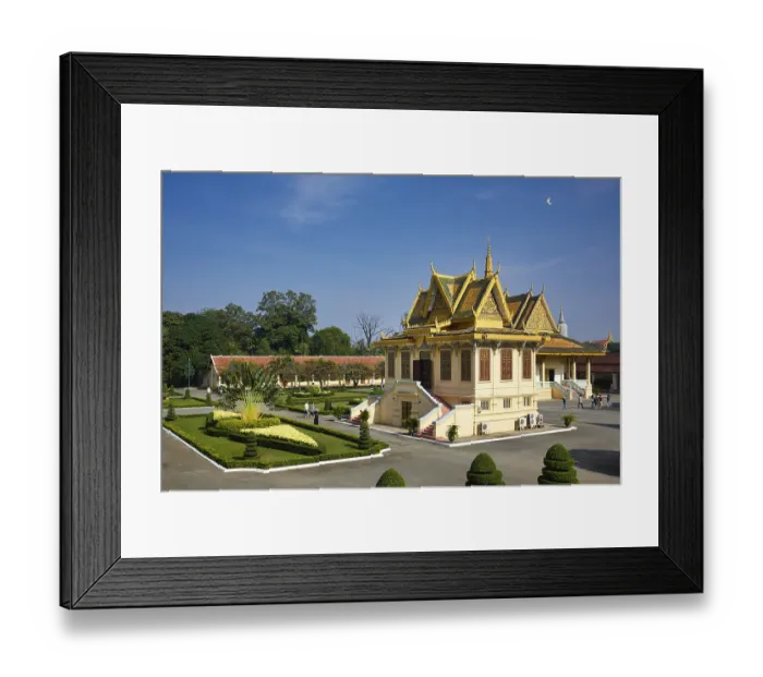 Framed Print : The Throne Hall at the Royal Palace Phnom Penh Cambodia