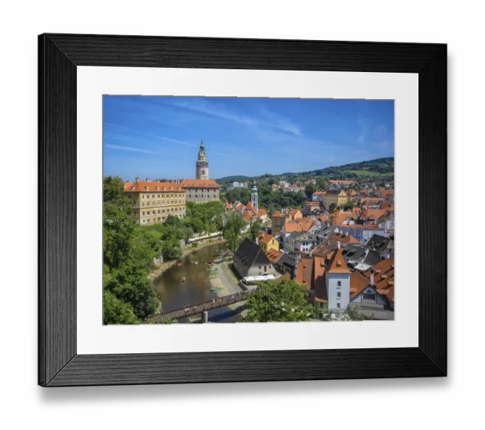Framed Print : Cityscape, Czesky Krumlov, Czech Republic Framed Print : Cityscape, Czesky Krumlov, Czech Republic