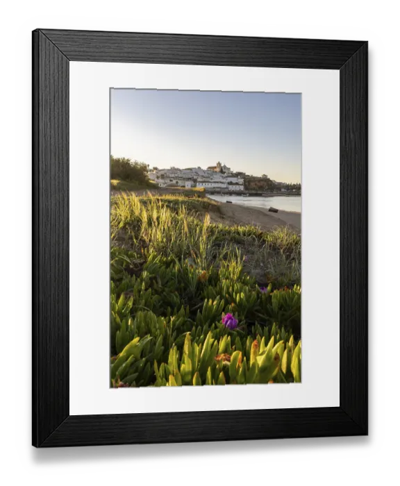 Framed Print : Sunrise with a view of a meadow Framed Print : Sunrise with a view of a meadow