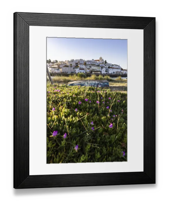Framed Print : Sunrise with a view of a meadow Framed Print : Sunrise with a view of a meadow