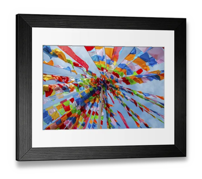 Framed Print : Colorful tibetan buddhist praying flags in the wind next to Chaqia salt lake