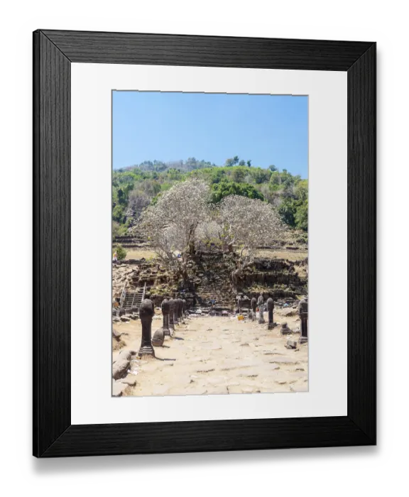 Framed Print : Wat Phou temple in Southern Laos
