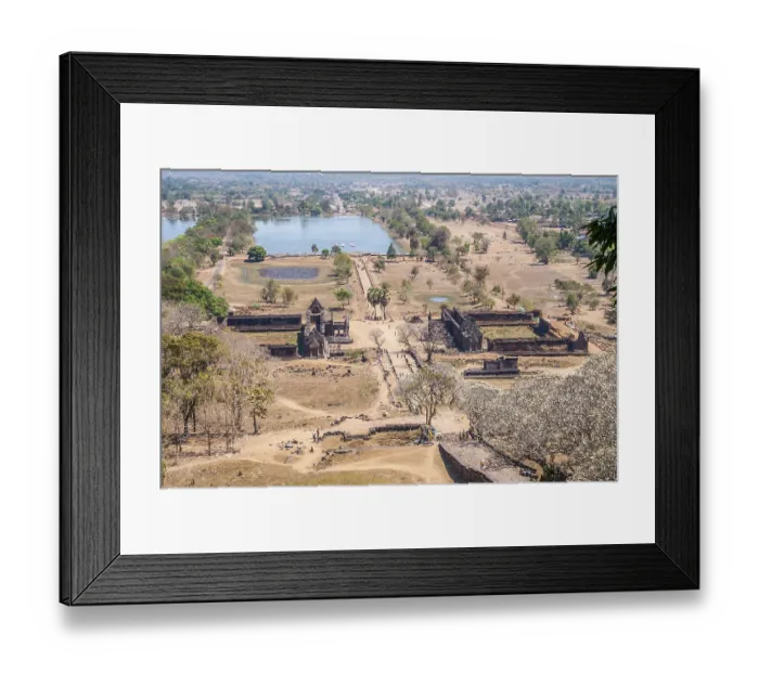 Framed Print : Wat Phou temple in Southern Laos