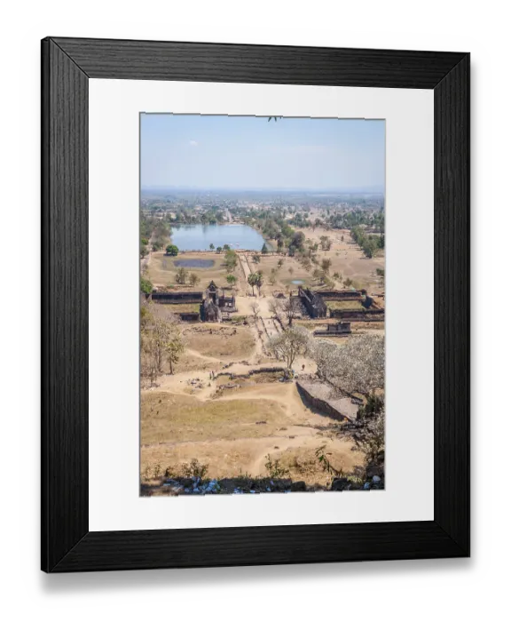 Framed Print : Wat Phou temple in Southern Laos