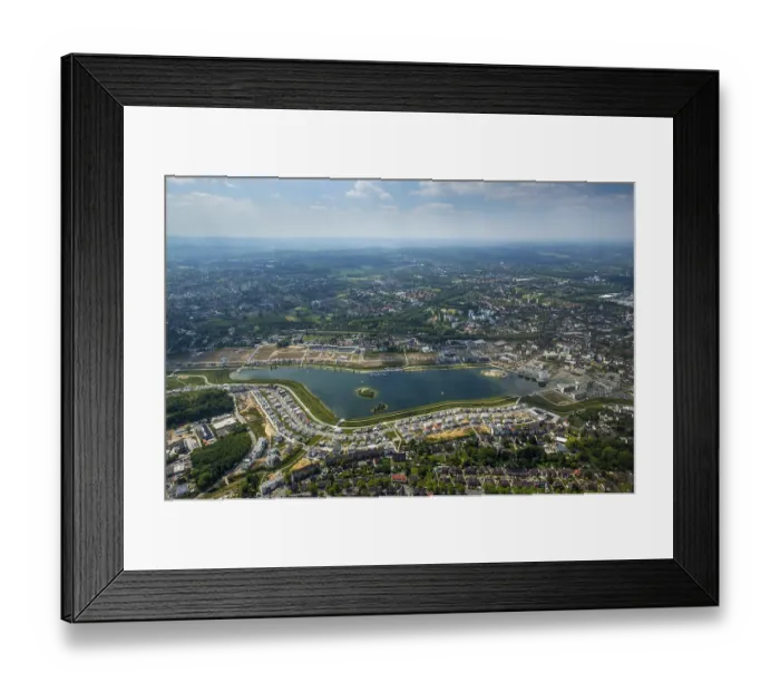 Framed Print : Phoenix Lake, Dortmund, Ruhr district