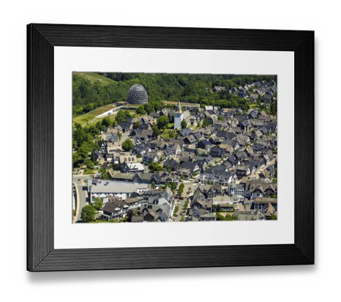 Framed Print : Townscape with the Oversum Vital Resort