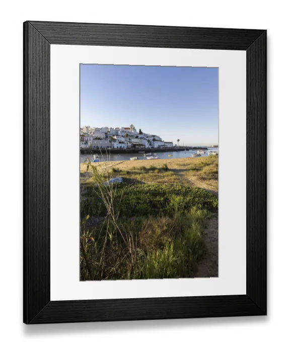 Framed Print : Sunrise with a view of a meadow