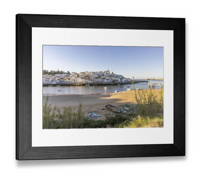 Framed Print : Sunrise with a view of a meadow