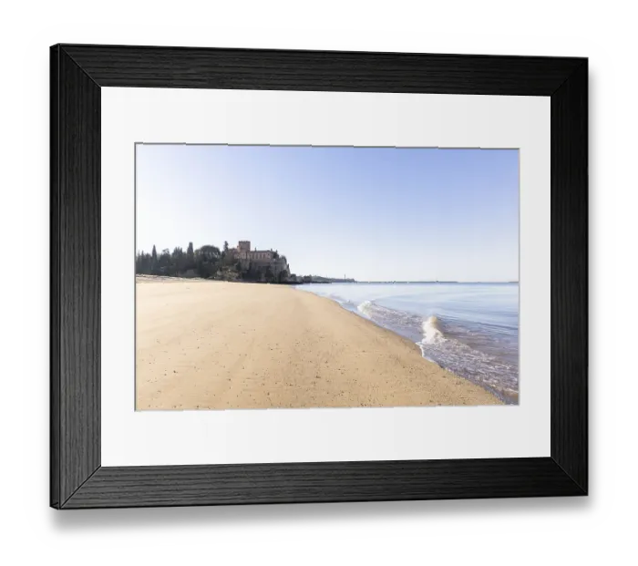 Framed Print : Ferragudo Castle is located on a sandy beach in a harbour bay Framed Print : Ferragudo Castle is located on a sandy beach in a harbour bay