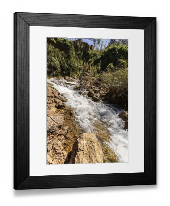 Framed Print : Waterfall in the middle of nature Framed Print : Waterfall in the middle of nature