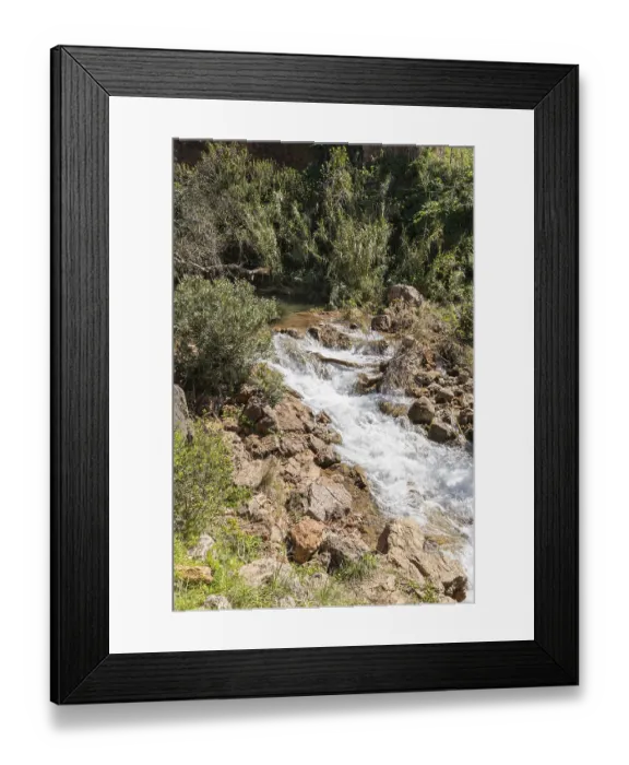 Framed Print : Waterfall in the middle of nature Framed Print : Waterfall in the middle of nature