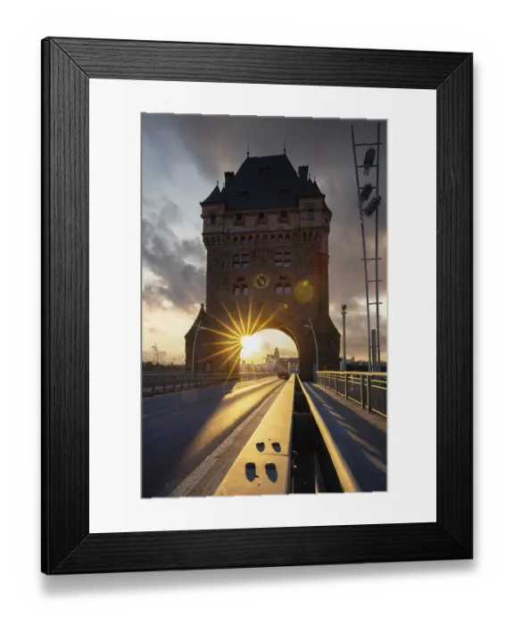 Framed Print : A road or motorway leads through an old historic city gate Framed Print : A road or motorway leads through an old historic city gate