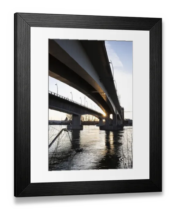 Framed Print : A road or motorway leads through an old historic city gate