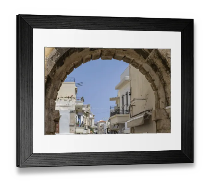 Framed Print : A Mediterranean old town centre Framed Print : A Mediterranean old town centre
