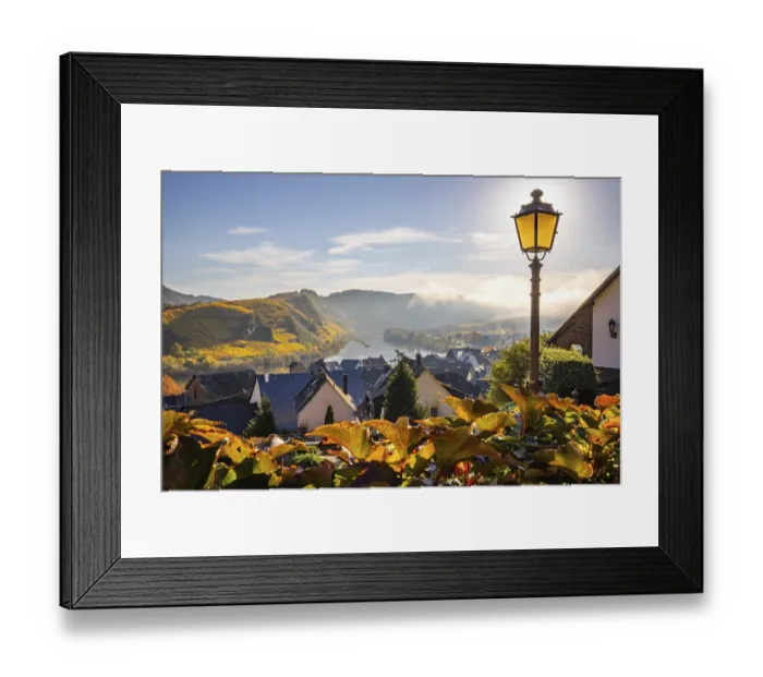 Framed Print : The Moselle Loop, a beautiful river makes a 180-degree loop Framed Print : The Moselle Loop, a beautiful river makes a 180-degree loop