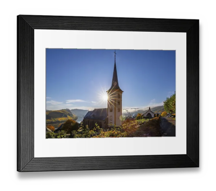 Framed Print : The Moselle Loop, a beautiful river makes a 180-degree loop