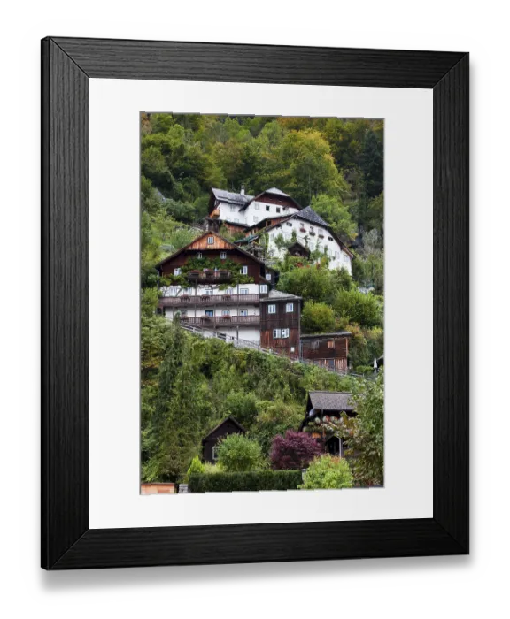 Framed Print : Town view, Hallstatt, UNESCO World Heritage Site Framed Print : Town view, Hallstatt, UNESCO World Heritage Site