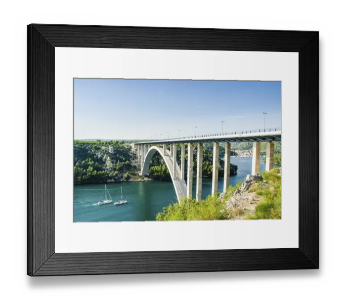 Framed Print : Small town of Skradin on Krka river Framed Print : Small town of Skradin on Krka river