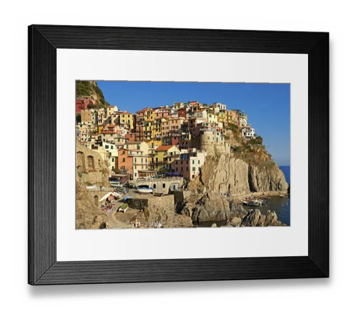 Framed Print : Townscape of Manarola, Cinque Terre Framed Print : Townscape of Manarola, Cinque Terre