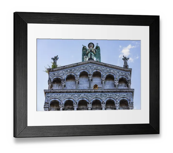 Framed Print : Facade of the church of San Michele in Foro
