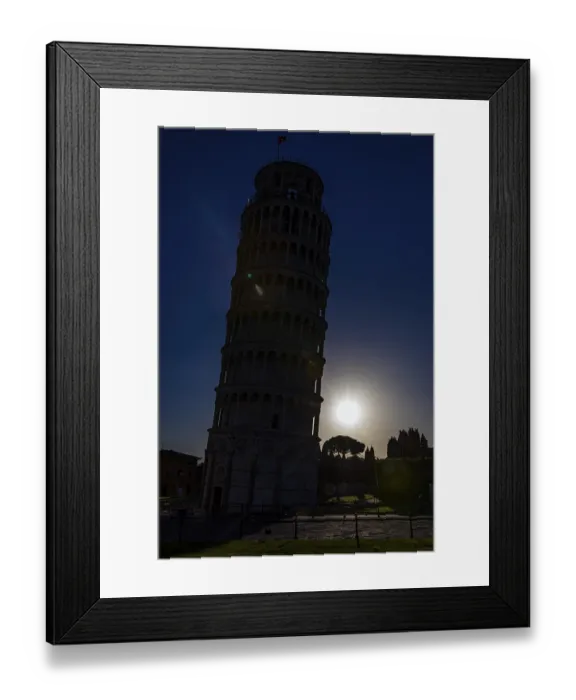 Framed Print : The Leaning Tower at sunrise, Pisa, Tuscany, Italy