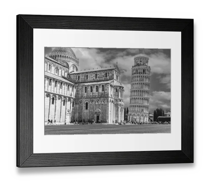 Framed Print : The Cathedral of Santa Maria Assunta and the Leaning Tower