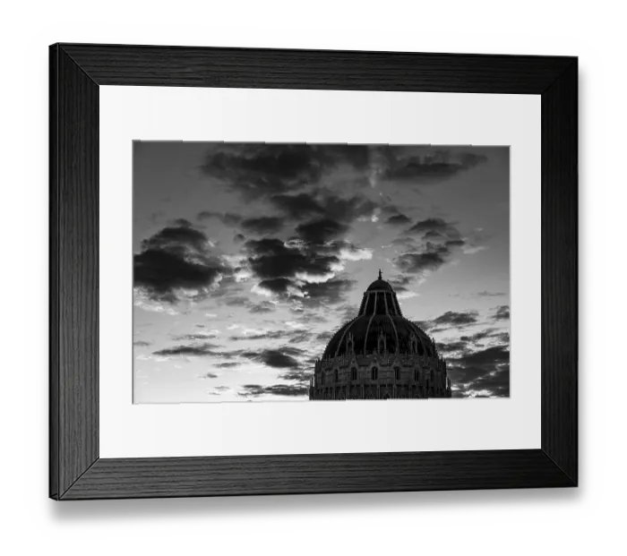 Framed Print : Baptistery Baptistery at sunset