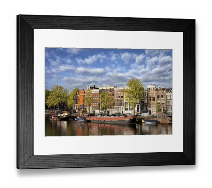 Framed Print : City of Amsterdam picturesque scenery Framed Print : City of Amsterdam picturesque scenery