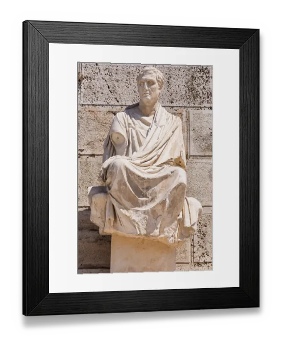 Framed Print : Statue of Menander, Acropolis, Athens, Greece Framed Print : Statue of Menander, Acropolis, Athens, Greece