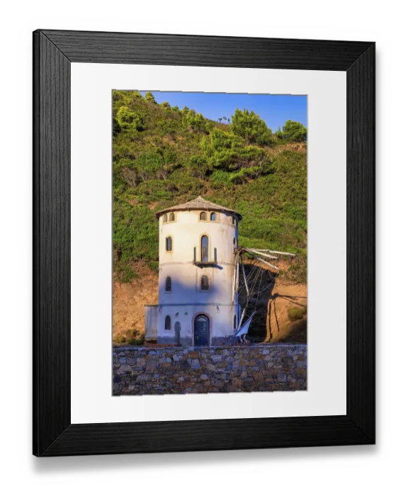Framed Print : Tsoukalia Windmill, Alonissos, Greece