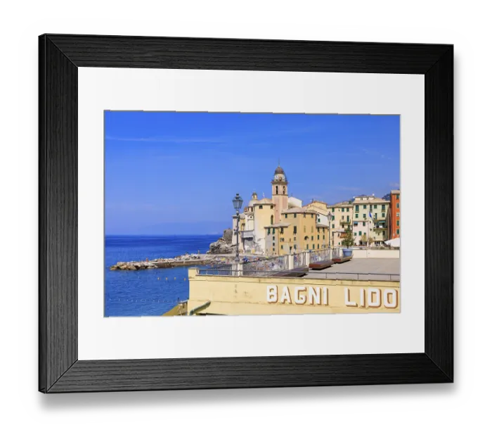 Framed Print : The village of Camogli, Liguria, Italy