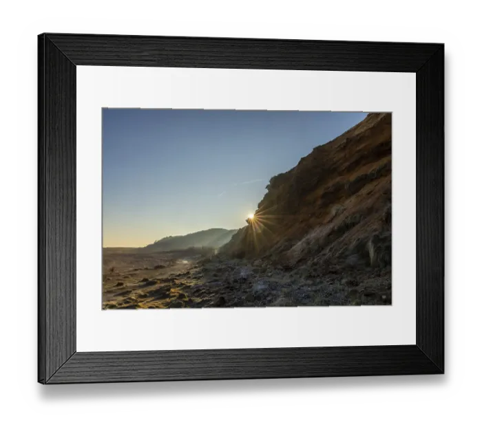 Framed Print : Sunrise at the Morsum Cliff, North Sea Framed Print : Sunrise at the Morsum Cliff, North Sea