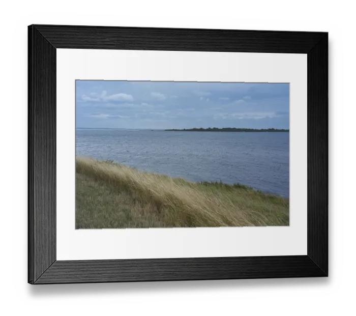 Framed Print : View over the Grevelingenmeer, the largest inland saltwater lake in Western Europe