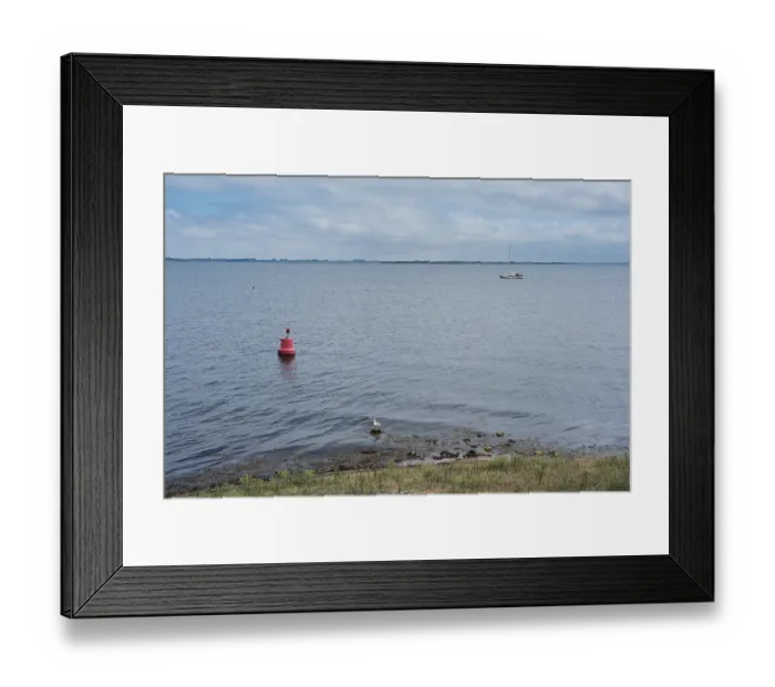 Framed Print : View over the Grevelingenmeer, the largest inland saltwater lake in Western Europe Framed Print : View over the Grevelingenmeer, the largest inland saltwater lake in Western Europe