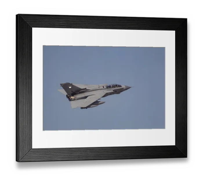 Framed Print : Panavia Tornado aircraft in RAF Royal air force colours flying Framed Print : Panavia Tornado aircraft in RAF Royal air force colours flying