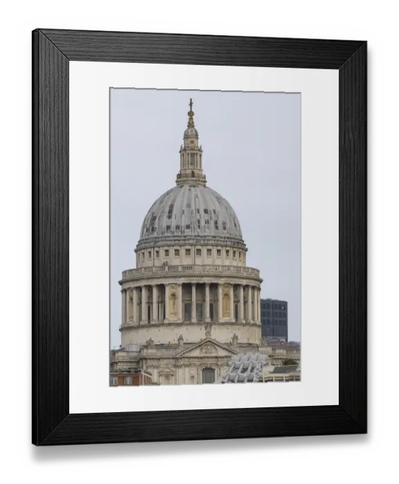 Framed Print : Dome of St. Pauls cathedral, City of London