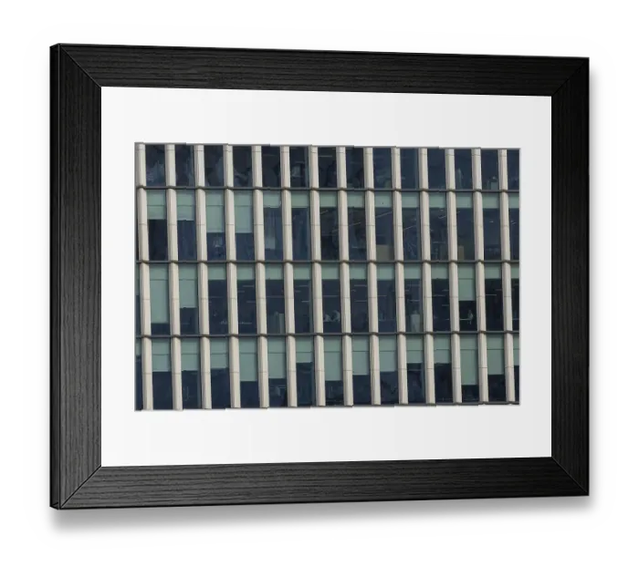 Framed Print : Close up of an office building