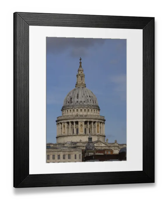 Framed Print : Dome of St. Pauls cathedral, City of London
