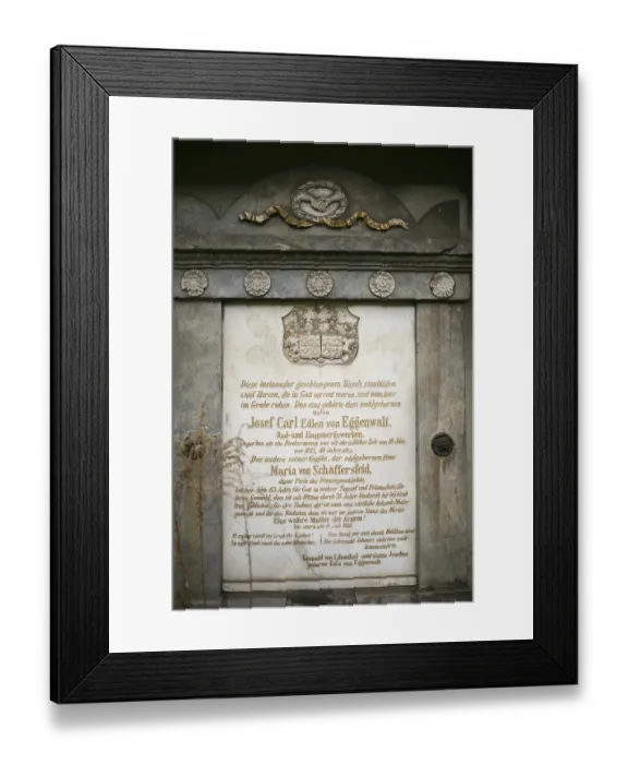 Framed Print : Gravestone at the Jakobi cemetery Framed Print : Gravestone at the Jakobi cemetery