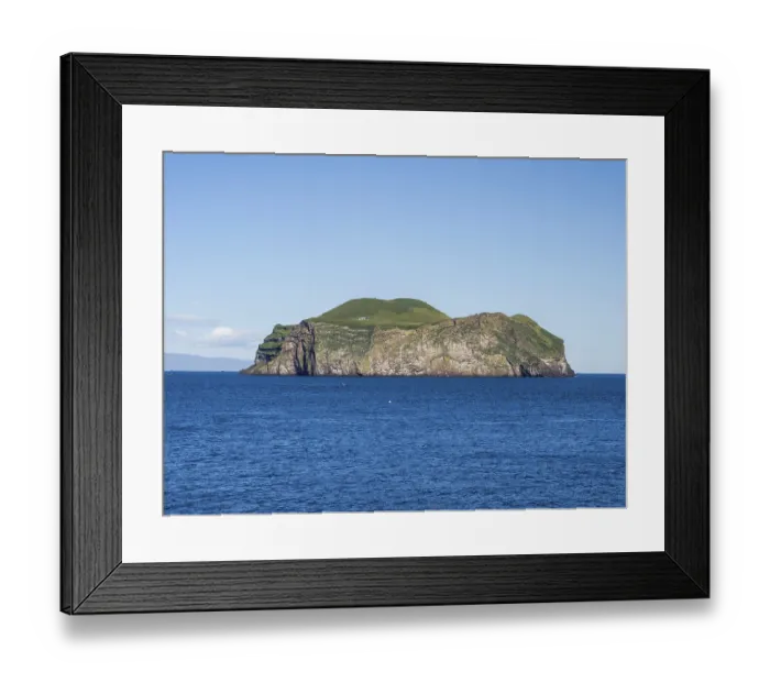 Framed Print : Bjarnarey, island of the Westman Islands, Iceland