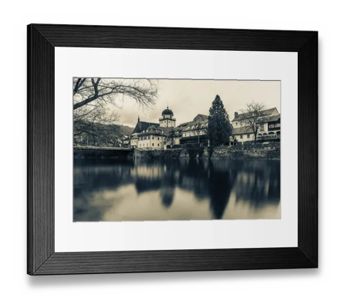 Framed Print : Schwammerlturm, old town centre on the river Mur