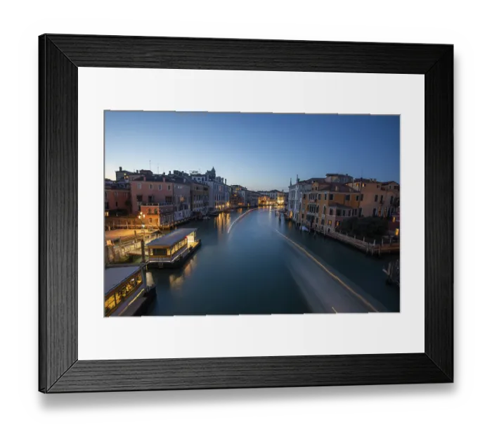 Framed Print : View of the Grand Canal from the Ponte dell'Academia