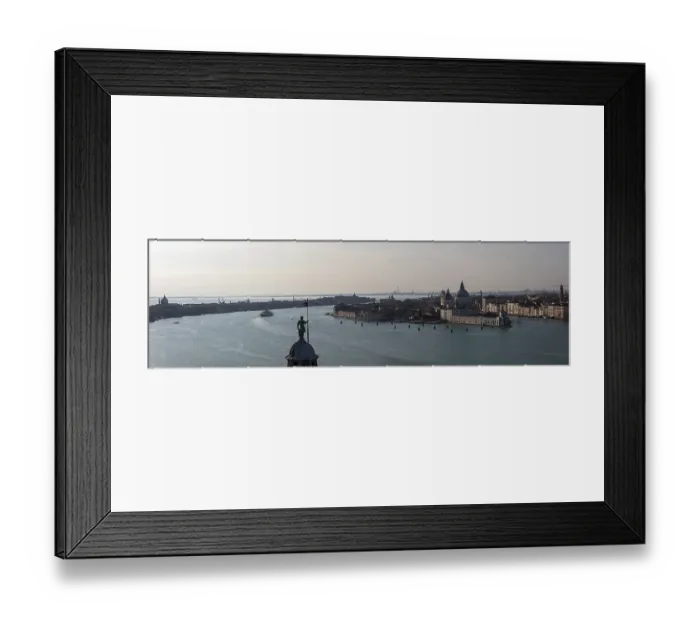 Framed Print : View from the church of San Giorgio Maggiore to the basilica of Santa Maria della Salute