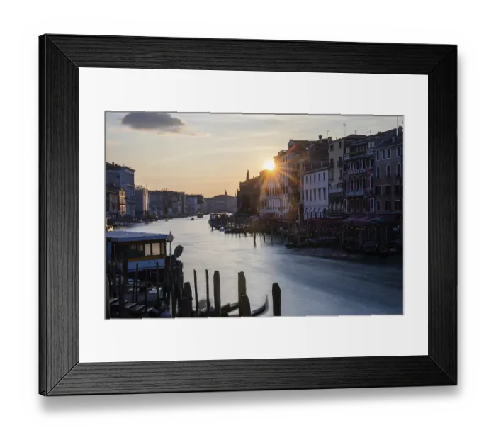 Framed Print : Evening light at sunset, view over the Grand Canal Framed Print : Evening light at sunset, view over the Grand Canal
