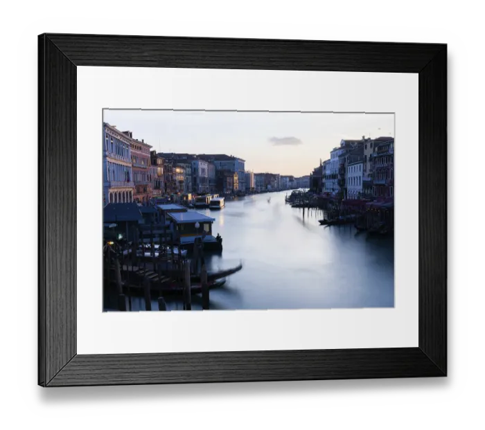 Framed Print : Evening light, view over the Grand Canal