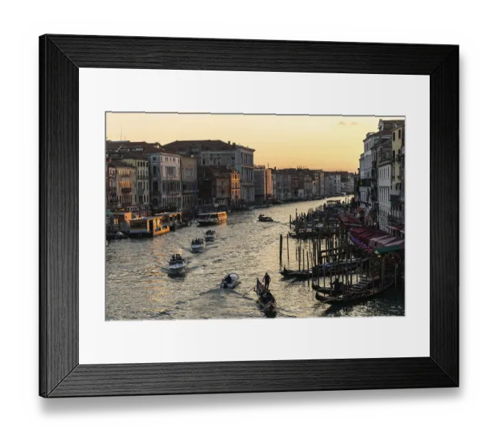 Framed Print : Evening light, view over the Grand Canal Framed Print : Evening light, view over the Grand Canal