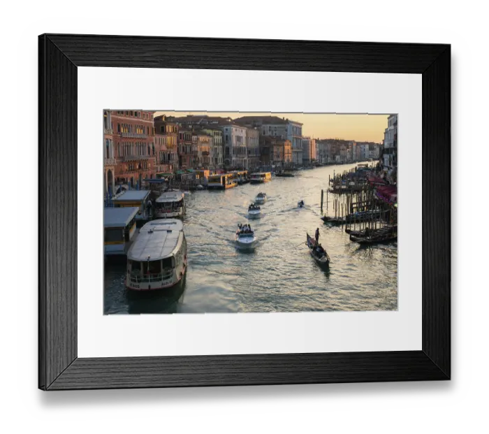Framed Print : Evening light, view over the Grand Canal Framed Print : Evening light, view over the Grand Canal
