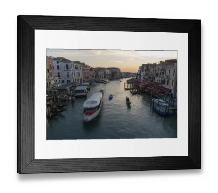 Framed Print : Evening light at sunset, view over the Grand Canal Framed Print : Evening light at sunset, view over the Grand Canal