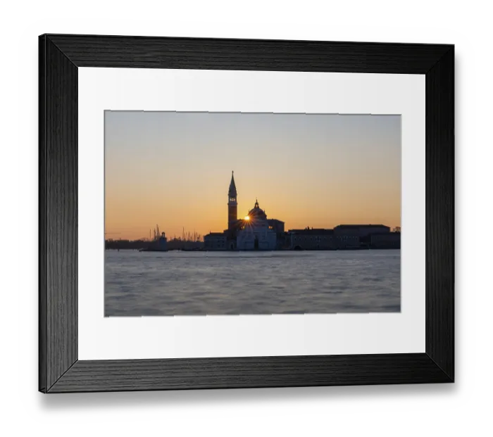 Framed Print : Dawn at sunrise, Basilica of San Giorgio Maggiore